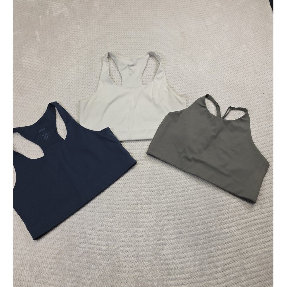 Girlfriend Collection Sports Bras Womens XL Lot Of 3 Active Gym Fitness